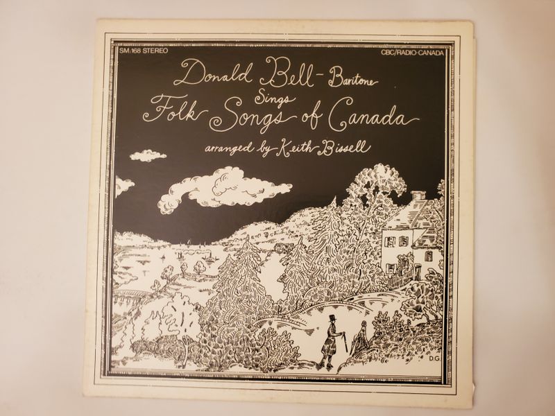 Donald Bell Folk Songs of Canada vinyl record